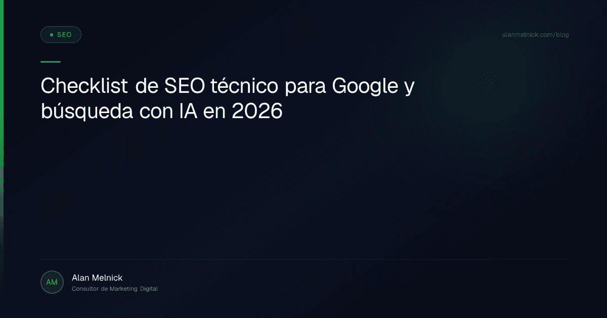 Checklist de SEO técnico para Google y búsqueda con IA en 2026