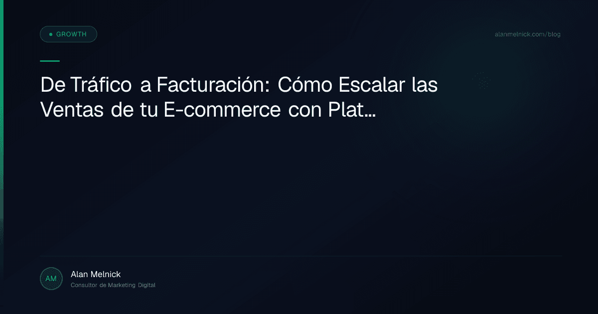 De Tráfico a Facturación: Cómo Escalar las Ventas de tu E-commerce con Plataformas de Marketing Digital