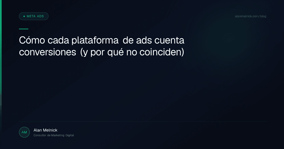 Cómo cada plataforma de ads cuenta conversiones (y por qué no coinciden)