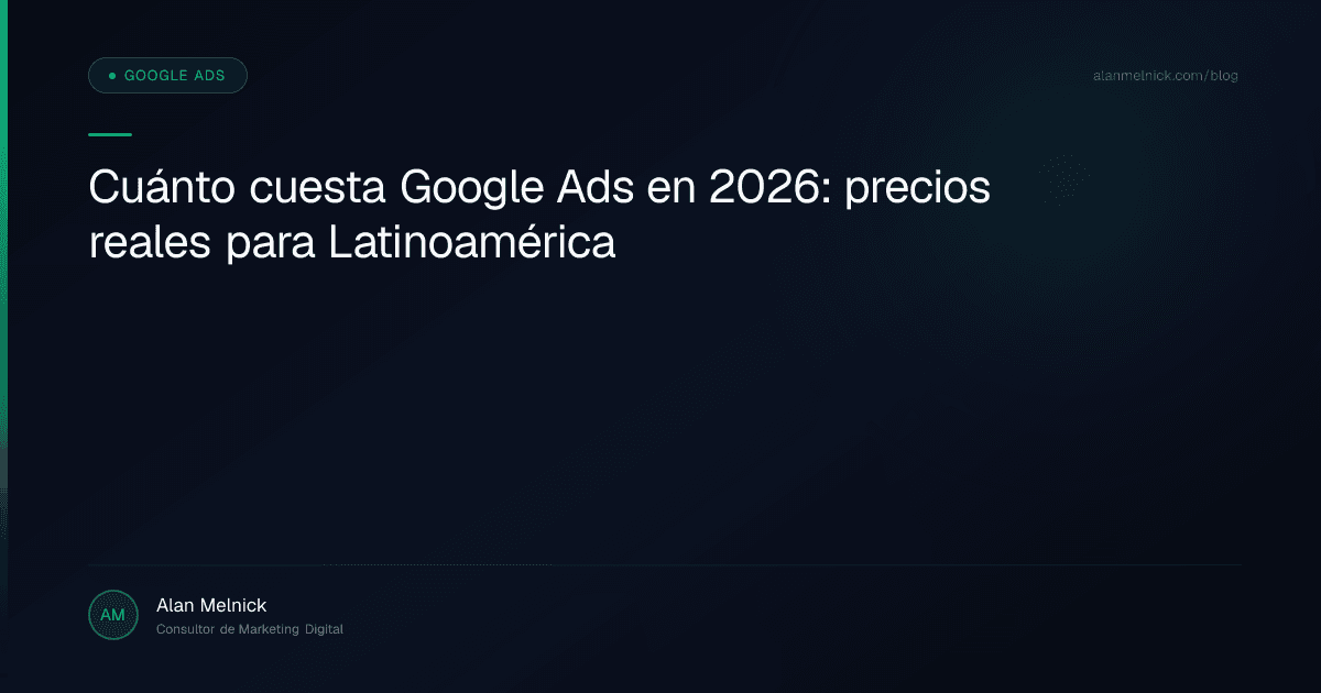 Cuánto cuesta Google Ads en 2026: precios reales para Latinoamérica