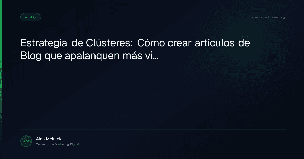 estrategia de clusters en seo blog