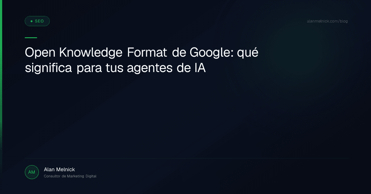 Open Knowledge Format de Google: qué significa para tus agentes de IA