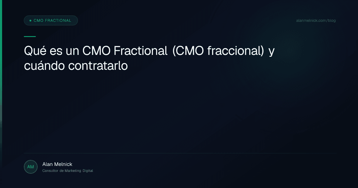 Qué es un CMO Fraccional