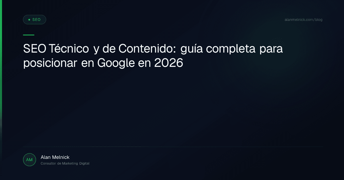 SEO Técnico y de Contenido: guía completa para posicionar en Google en 2026