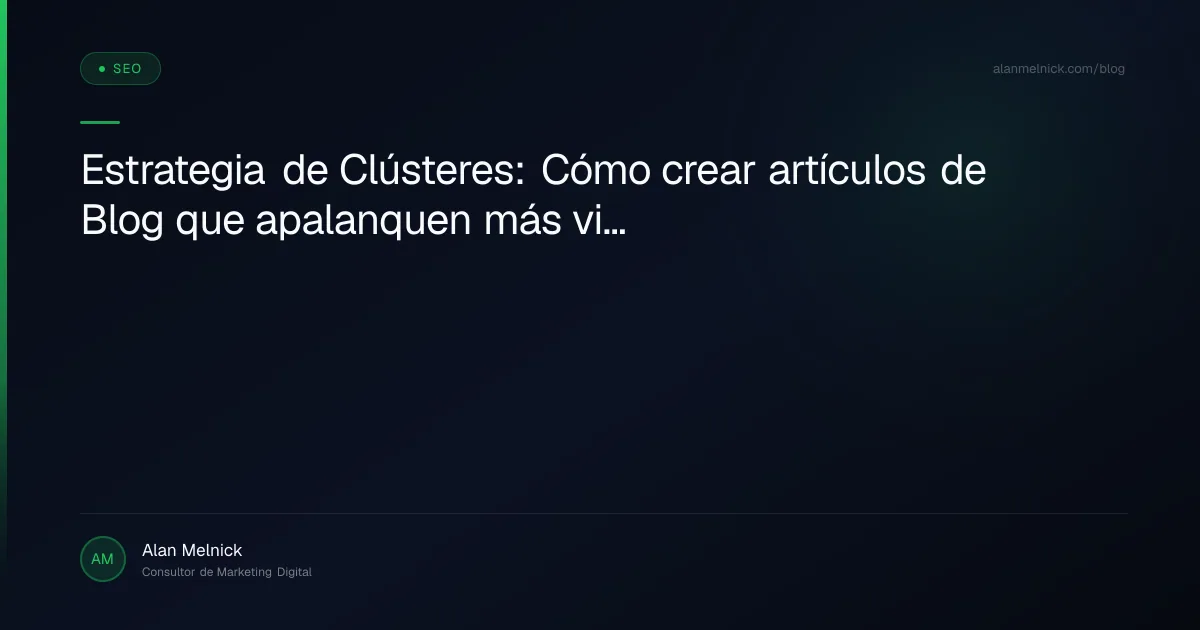estrategia de clusters en seo blog